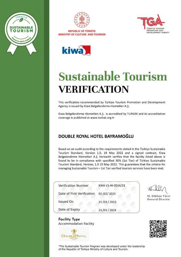 Double Royal Hotel Kocaeli Kültér fotó